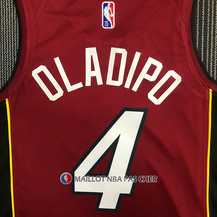 Maillot Miami Heat Victor Oladipo NO 4 Statement 2020-21 Rouge